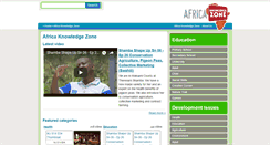 Desktop Screenshot of africaknowledgezone.org