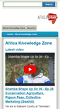 Mobile Screenshot of africaknowledgezone.org