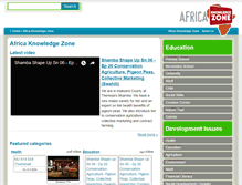 Tablet Screenshot of africaknowledgezone.org
